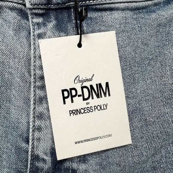 Princess Polly Britta Jeans NWT Women’s 18 Blue Mid Rise Straight Leg - Picture 3 of 12